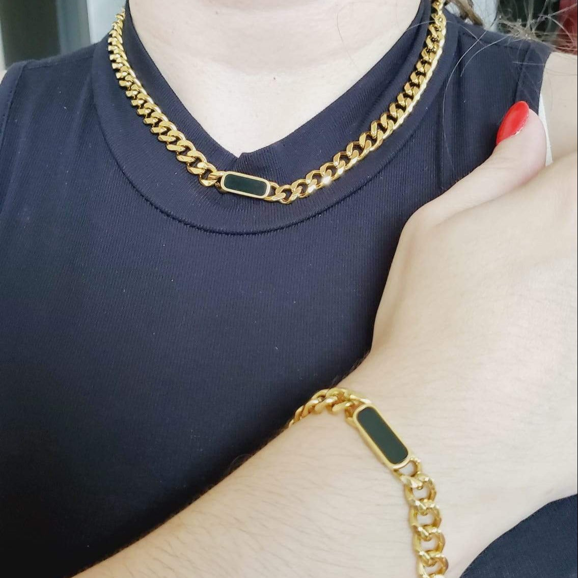 Bold & Chunky 18k Gold Plated Chain Link Necklace