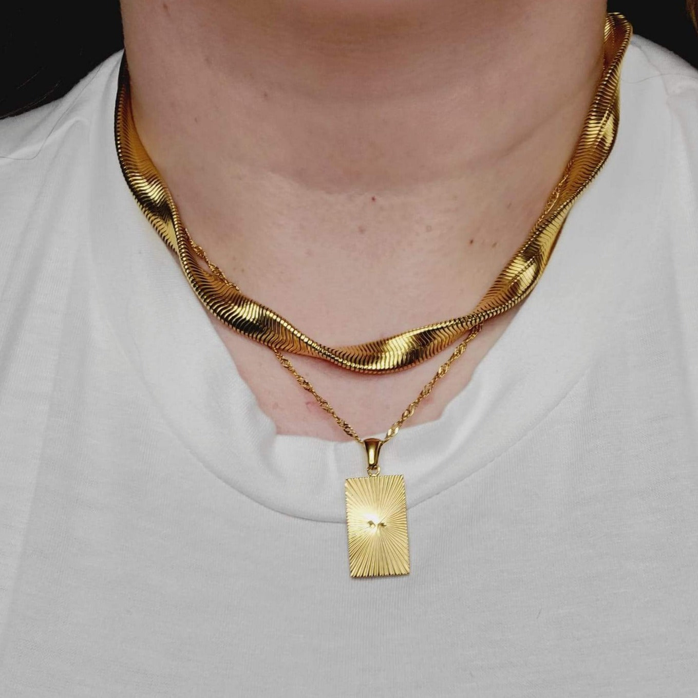 Celeste Dainty Minimalist Star Pendant Simple Choker Necklace in Gold or  Silver